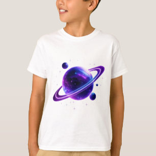 T-Shirt Enfants Galaxie Planète Espace
