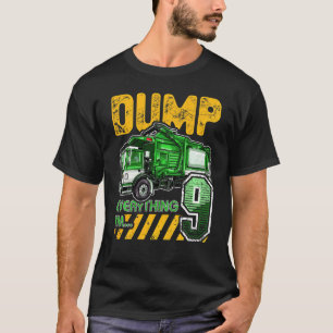 T-shirt Enfants Garbage Truck 9e anniversaire 9 ans Annive