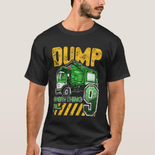 T-shirt Enfants Garbage Truck 9e anniversaire 9 ans Annive