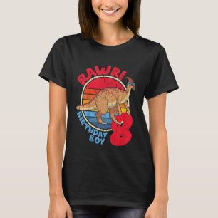 T-shirt Enfants Garçon 8e anniversaire I Rawday! Parasauro