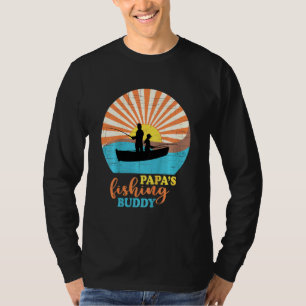 T-shirt Enfants Garçons Papas De Pêche Buddy De Pêche Garç