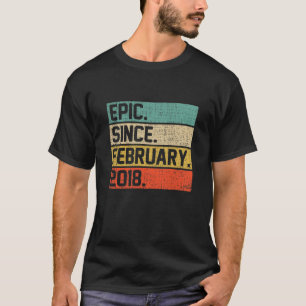 T-shirt Enfants Garçons Vintages Filles 4E Anniversaire Ep