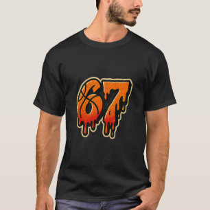 T-shirt Enfants Gen Alpha Argot 67 Sketll Crème Glacée Dég