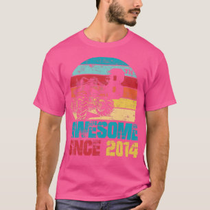 T-shirt Enfants géniaux depuis 2014 8e anniversaire Monste