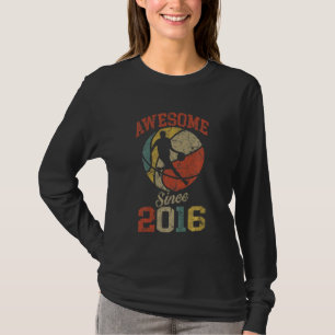 T-shirt Enfants géniaux depuis 2016 6e anniversaire de bas