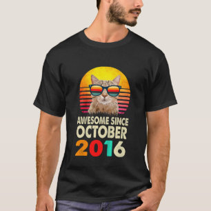 T-shirt Enfants géniaux depuis Octobre 2016 6e Anniversair