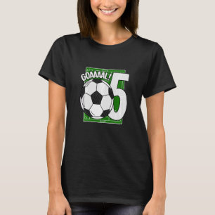 T-shirt Enfants Goaal 5e anniversaire Joueur de football 5