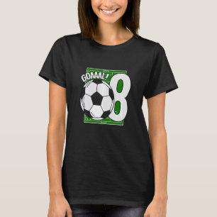 T-shirt Enfants Goaal 8e anniversaire Joueur de football 8