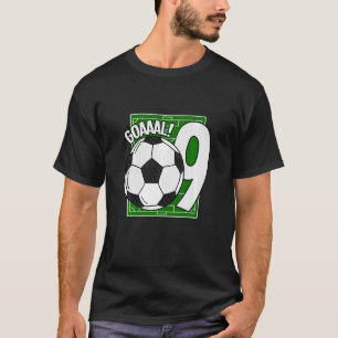 T-shirt Enfants Goaal 9e Anniversaire 9 ans Joueur de foot