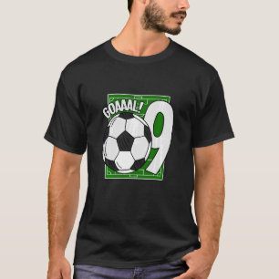 T-shirt Enfants Goaal 9e Anniversaire 9 ans Joueur de foot