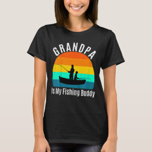 T-shirt Enfants Grand-Père Est Mon Époux De Pêche Grand-En
