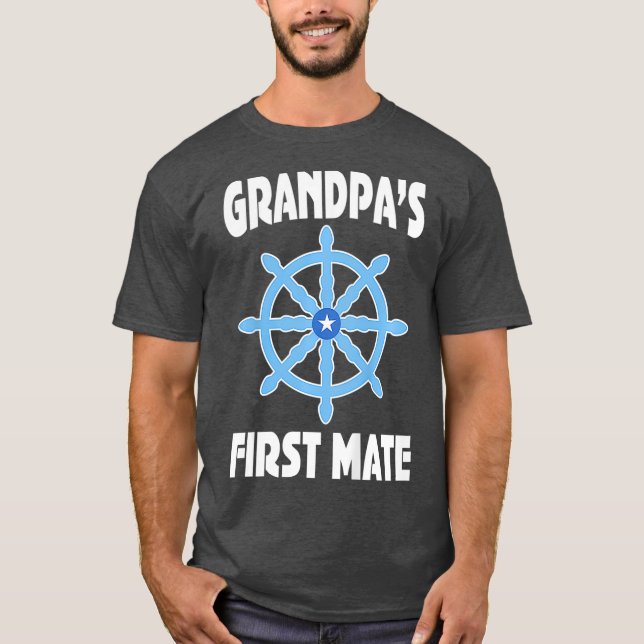 T-shirt Enfants Grandpas Premier Mat Grandson Voile (Devant)