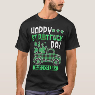 T-shirt Enfants Green Buffalo Plaid Truck St Patrick's Day