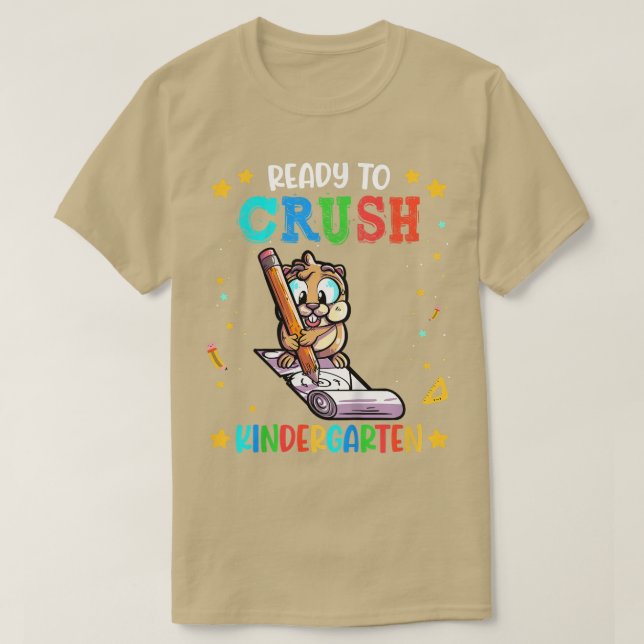 T-shirt Enfants Guinéen Cochon Prêt À Écraser La Maternell (Design devant)