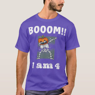 T-shirt Enfants Halloween 4e anniversaire 4 ans Dabbing Sk