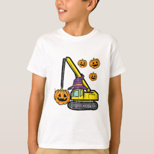 T-shirt Enfants Halloween Crane Construction Truck Costume