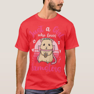 T-shirt Enfants Hamster Juste une fille qui aime Hamsters