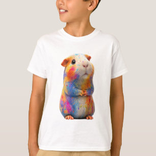 T-shirt Enfants hamsters peints avec éclaboussures d'arc-e