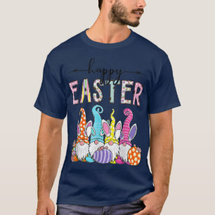 T-shirt Enfants Happy Gnome de Pâques Bunny Oreilles Drôle