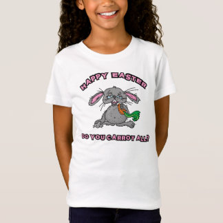 T-Shirt Enfants heureux drôles de lapin de Pâques