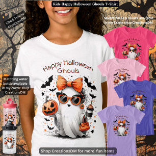 T-Shirt Enfants heureux Halloween Ghouls