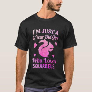 T-shirt Enfants Im 6 Ans 6e Anniversaire Vêtements d'écure