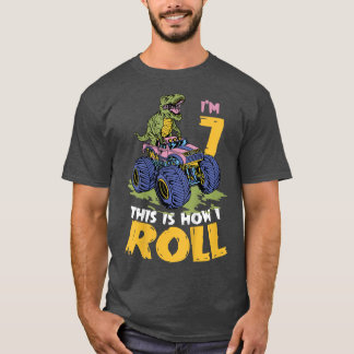 T-shirt Enfants I'm 7 Voici comment je roule Monster Truck