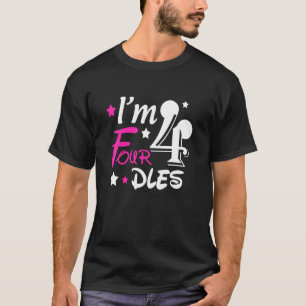 T-shirt Enfants I'm Fourdles 4e fête d'anniversaire 4e ann