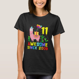 T-shirt Enfants Incroyables 2009 11 Ans Vieil Alpaca Lama