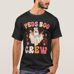 T-shirt Enfants Infirmière Boo Crew Retro Halloween Nurs p