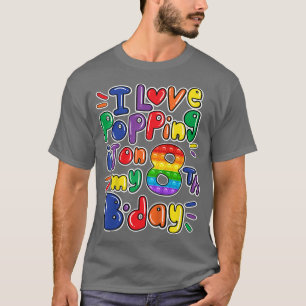 T-shirt Enfants J'adore le mettre sur mon 8 anniversaire f