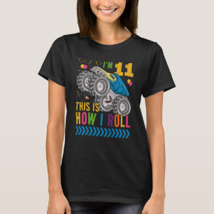 T-shirt Enfants J'ai 11 ans C'est comment je roule Camion 