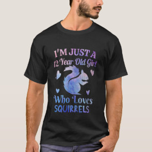 T-shirt Enfants J'Ai 12 Ans 11e Anniversaire Écureuil
