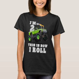 T-shirt Enfants J'ai 2 ans Voici comment je roule Monster 