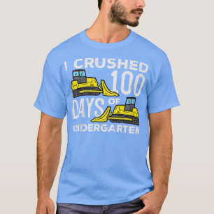 T-shirt Enfants J'Ai Écrasé 100 Jours De Bulldozer De Mate