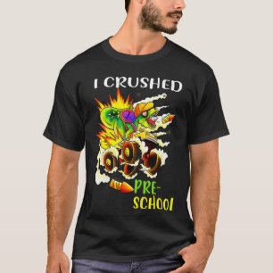 T-shirt Enfants J'ai écrasé Pré K Monster Camion Dinosaur 