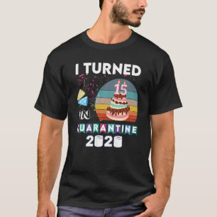 T-shirt Enfants J'Ai Eu 15 Anniversaire En Quarantaine Fil