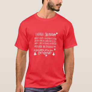 T-shirt Enfants J'Ai L'Autisme Luminaires Bruits Loups Chr
