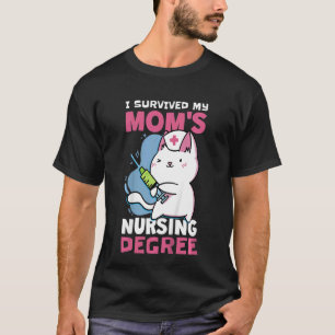 T-shirt Enfants J'ai survécu Ma maman's Nursing Deree Nurs