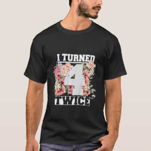 T-shirt Enfants J'Ai Tourné 4 Deux fois 8 ans Anniversaire
