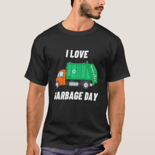 T-shirt Enfants J'aime Jour des ordures Garbage Truck Garç