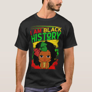 T-shirt Enfants Je Suis Noir Histoire Filles Petit Melanin