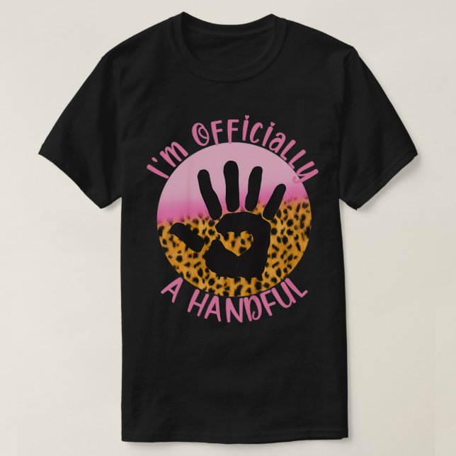 T-shirt Enfants Je suis officiellement une poignée 5ème fê (Design devant)