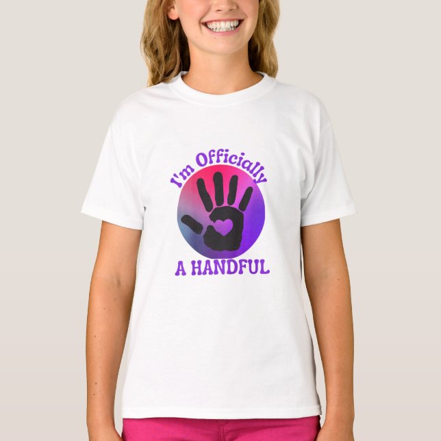T-shirt Enfants Je suis officiellement une poignée mignonn (Devant)