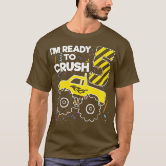 T-shirt Enfants Je suis prêt à écraser 5e Anniversaire Mon