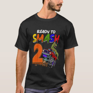 T-shirt Enfants Je suis prêt à mâcher 2 Monster Truck Rex 