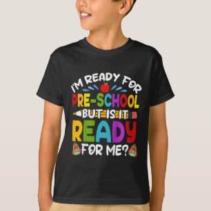 T-shirt Enfants Je suis prêt pour l'école maternelle Premi
