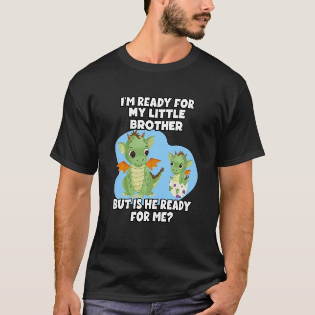 T-shirt Enfants Je suis prêt pour mon petit frère, mais es (Devant)