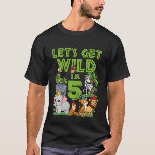 T-shirt Enfants Je suis Sauvage Et Cinq Anniversaire 5 Ann