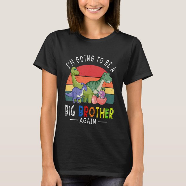 T-shirt Enfants Je vais être un grand frère à nouveau 2023 (Devant)